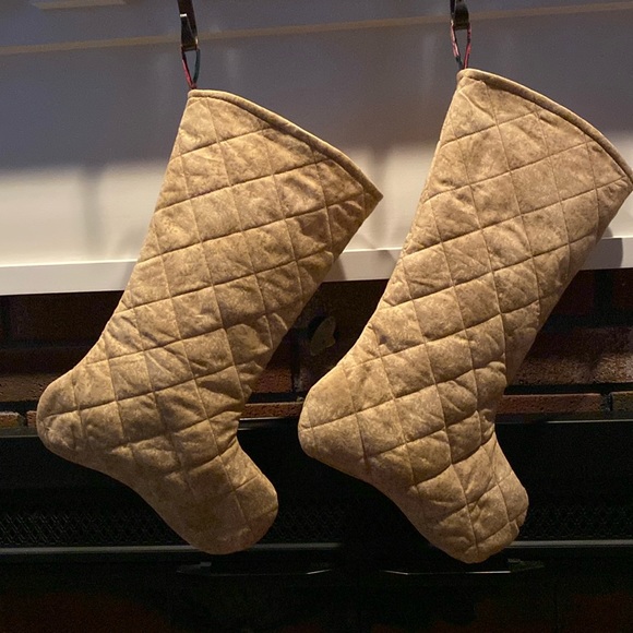 Pair of quilted Christmas stockings - Picture 8 of 9